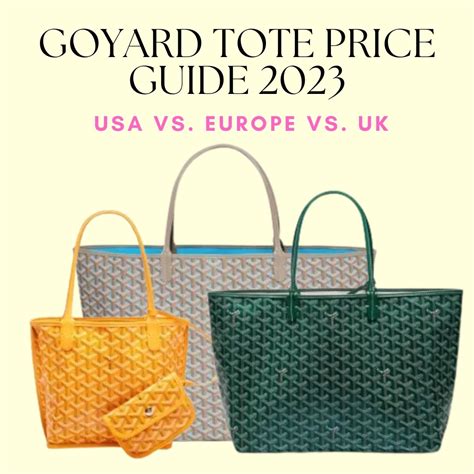 goyard london prices 2022